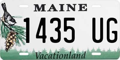 ME license plate 1435UG