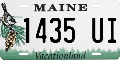ME license plate 1435UI