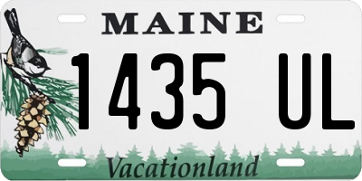 ME license plate 1435UL