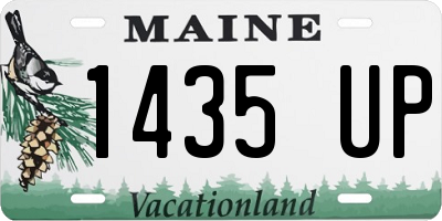 ME license plate 1435UP