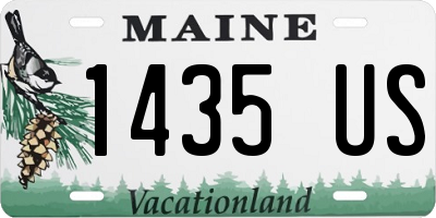 ME license plate 1435US