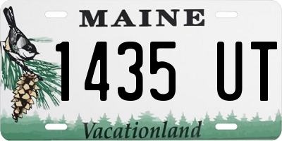 ME license plate 1435UT