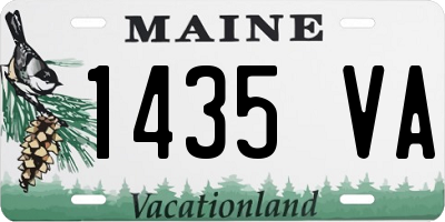 ME license plate 1435VA