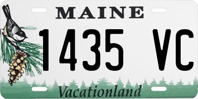 ME license plate 1435VC