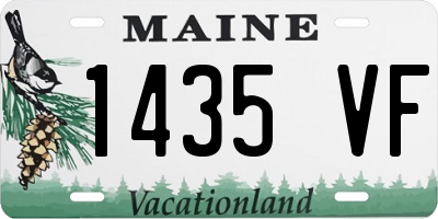 ME license plate 1435VF