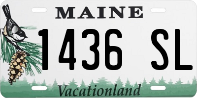 ME license plate 1436SL