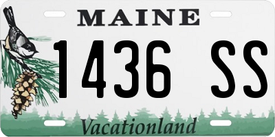 ME license plate 1436SS