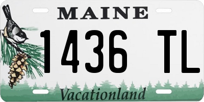 ME license plate 1436TL