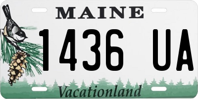 ME license plate 1436UA