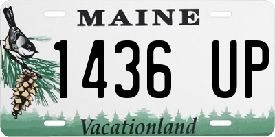 ME license plate 1436UP