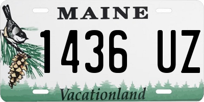 ME license plate 1436UZ