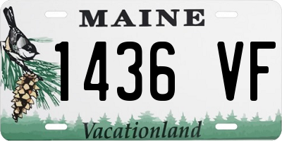 ME license plate 1436VF