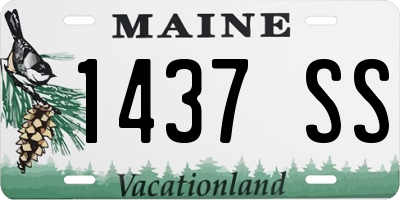 ME license plate 1437SS