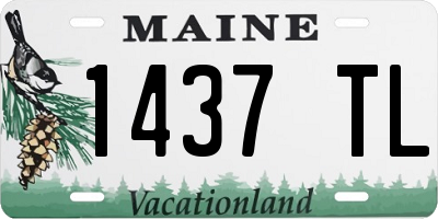 ME license plate 1437TL