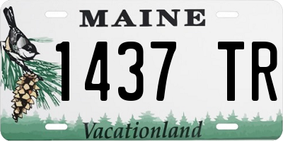 ME license plate 1437TR