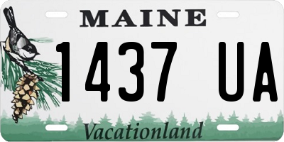 ME license plate 1437UA