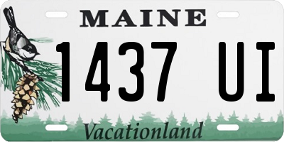 ME license plate 1437UI