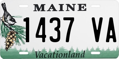 ME license plate 1437VA