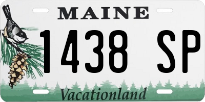 ME license plate 1438SP