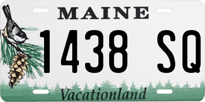 ME license plate 1438SQ