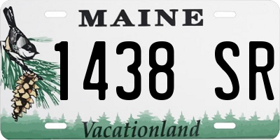 ME license plate 1438SR