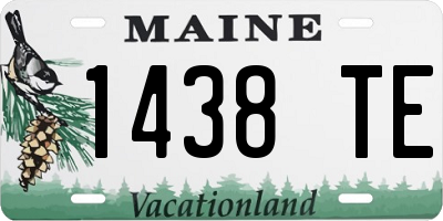 ME license plate 1438TE