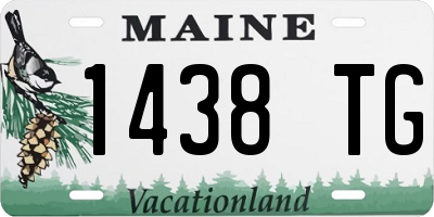 ME license plate 1438TG