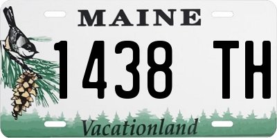 ME license plate 1438TH