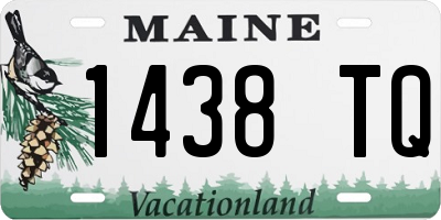 ME license plate 1438TQ