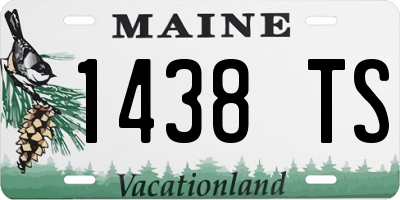 ME license plate 1438TS