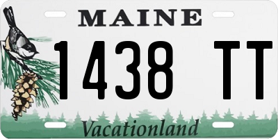 ME license plate 1438TT