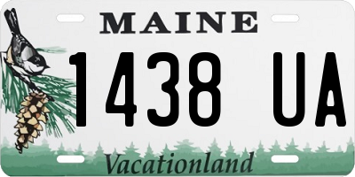 ME license plate 1438UA