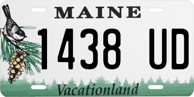 ME license plate 1438UD