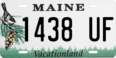 ME license plate 1438UF