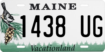 ME license plate 1438UG