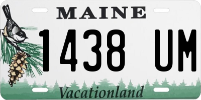 ME license plate 1438UM