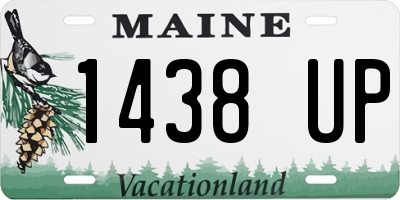 ME license plate 1438UP