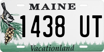 ME license plate 1438UT