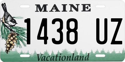 ME license plate 1438UZ