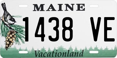 ME license plate 1438VE