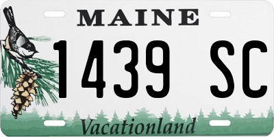 ME license plate 1439SC