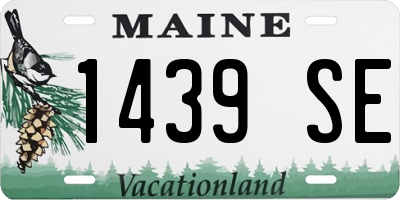 ME license plate 1439SE