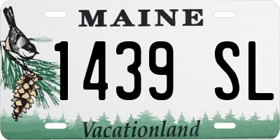 ME license plate 1439SL