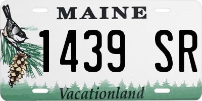 ME license plate 1439SR