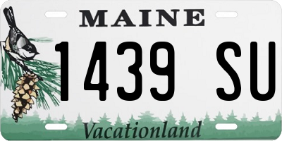 ME license plate 1439SU