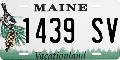 ME license plate 1439SV