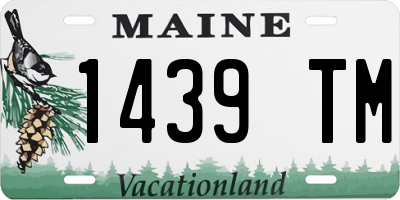 ME license plate 1439TM