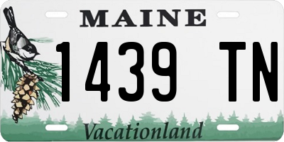 ME license plate 1439TN