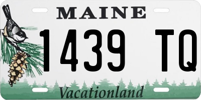 ME license plate 1439TQ