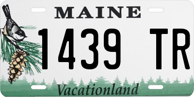 ME license plate 1439TR